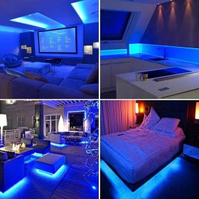 WĄŻ ŚWIETLNY ZEWNĘTRZNY 240 LED LAMPKI CHOINKOWE IP44 10m NIEBIESKI