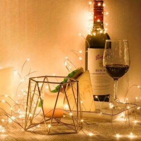 2 x LAMPKI LED DRUCIKI 10M 100LED NA BATERIE MIKRO ŚWIATEŁKA BIAŁE CIEPŁE