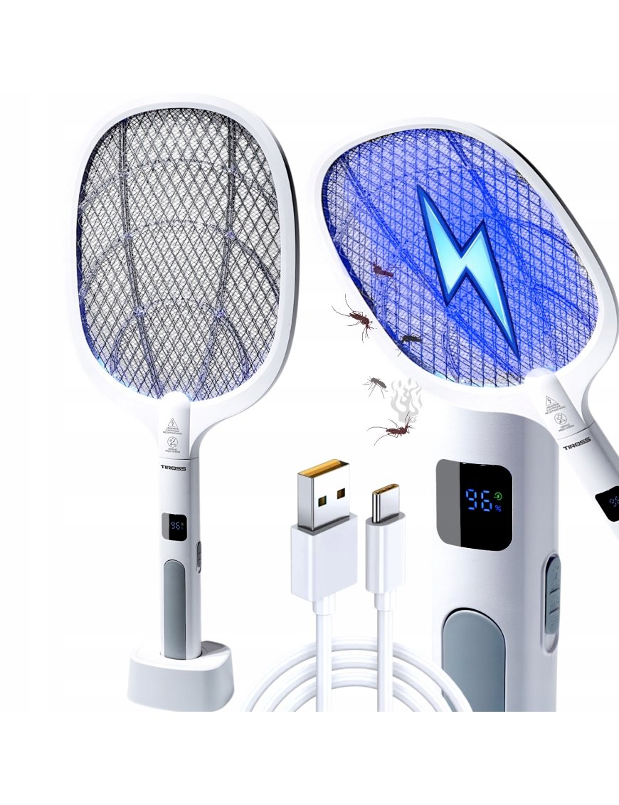 ŁAPKA PUŁAPKA LAMPA OWADOBÓJCZA UV NA MUCHY KOMARY ELEKTRYCZNA PACKA TIROSS