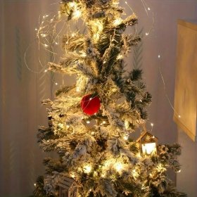 LAMPKI DRUCIKI 50LED CIEPŁY BIAŁY ŚWIATEŁKA MIRKO ŻYŁKI NA BATERIE ŚWIATŁO