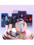 ZESTAW DO KARAOKE 2X MIKROFON BEZPRZEWODOWY PRZENOŚNY BLUETOOTH GŁOŚNIK RGB