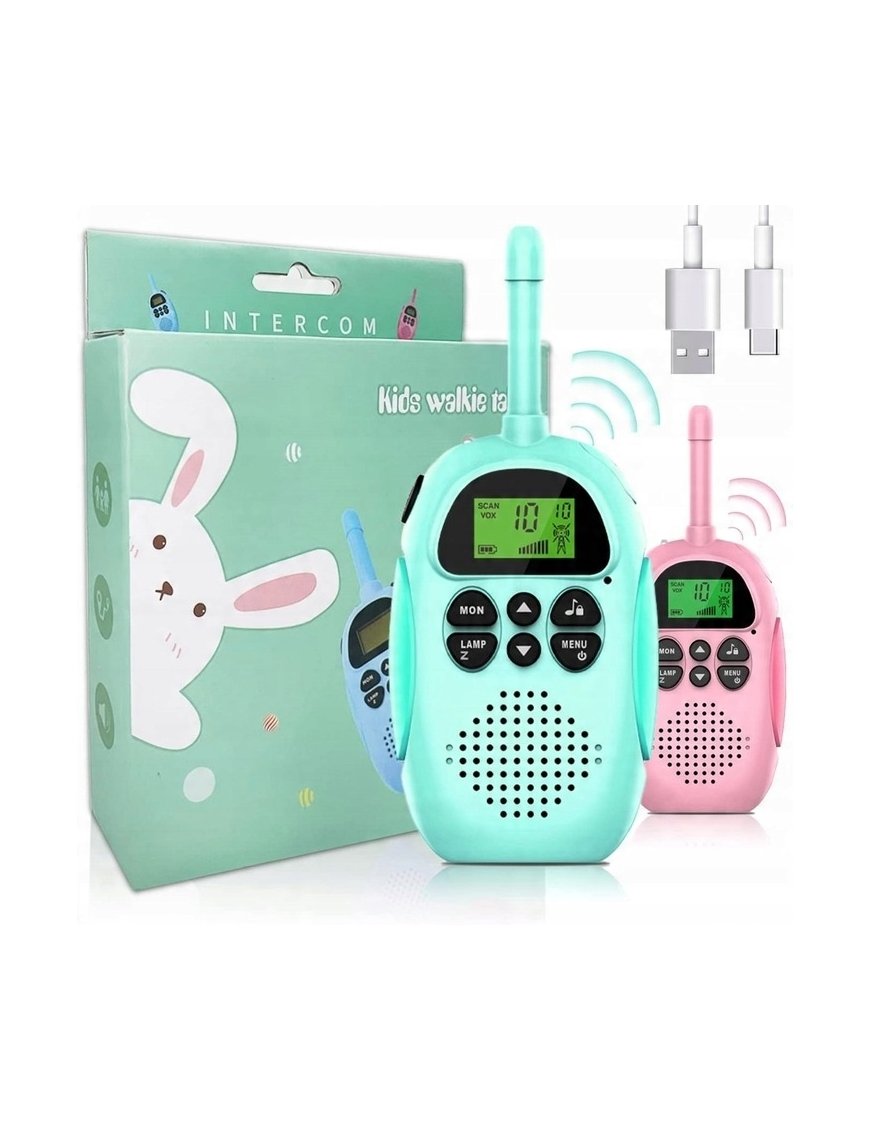 Walkie Talkie dla Dzieci Krótkofalówki Zestaw 2 szt. Zasięg Duży Łoki Toki
