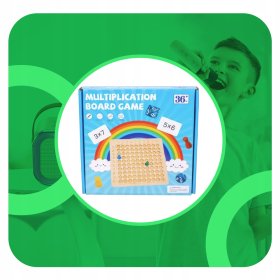 TABLICZKA MNOŻENIA GRA DREWNIANA MONTESSORI DZIECI GRA EDUKACYJNA LOGICZNA