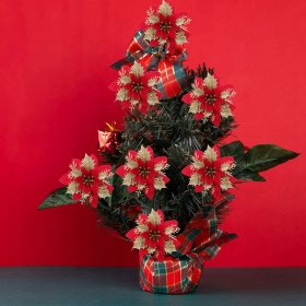 12X SZTUCZNE KWIATY DEKORACJE BOŻE NARODZENIE NA CHOINKĘ GWIAZDA PREZENTY