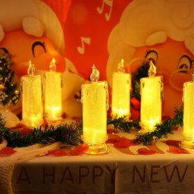 3X ŚWIECZKA LED RUCHOMY PŁOMIEŃ WIECZNA ŚWIECA WKŁAD EKO ZESTAW