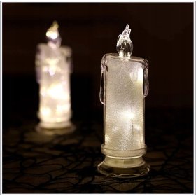 10x ŚWIECA 15CM ŚWIECZKA ELEKTRYCZNA OZDOBNA WKŁAD DO ZNICZY LED W ZESTAWIE