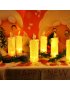 8 x ŚWIECA 15CM ŚWIECZKA ELEKTRYCZNA OZDOBNA WKŁAD DO ZNICZY LED W ZESTAWIE
