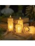 12X ŚWIECZKA BROKATOWA WKŁAD DO ZNICZY ŚWIECA Z BATERIAMI BROKATOWA 9,5CM