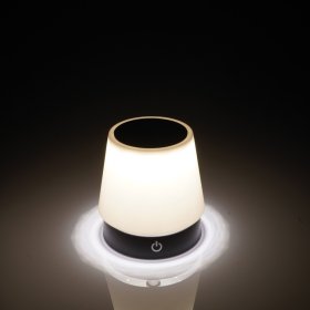 LAMPA NOCNA LAMPKA STOŁOWA LED AKUMULATOROWA REGULOWANA USB-C ŚCIEMNIALNA