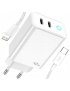 SZYBKA ŁADOWARKA USB-C 40W KOSTKA + KABEL PRZEWÓD DO IPHONE LIGHTNING 1,5M
