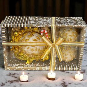 Zestaw 3x Świeczka Sojowa Zapachowa Upominek Mini PREZENT Świeca Świąteczny