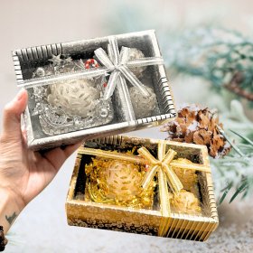 Zestaw 3x Świeczka Sojowa Zapachowa Upominek Mini PREZENT Świeca Świąteczny