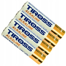 4x Bateria TIROSS Alkaline Power AAA LR03 R3 INDUSTRIAL 1.5V 10lat ważności