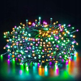 LAMPKI CHOINKOWE 200 LED MULTI KOLOR 17M PROGRAMATOR ŚWIATEŁKA ŁAŃCUCH