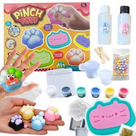 Zestaw do robienia Gniotki Kocia Łapka 44 el. Antystresowy Squishy DIY