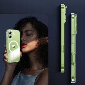 Etui do iPhone 17 + 2szt Szkło 9D 9H WZMACNIANE 360° do MagSafe MATT CASE