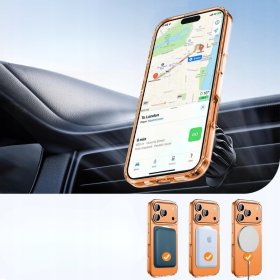 ETUI CASE DO IPHONE 17 PRO MAX DO MAGSAFE PRZEROCZYSTE + 2SZT SZKŁO 5D 9H