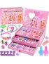 Zestaw do Makijażu Malowania Kosmetyki w Kuferku dla Dzieci Cienie Make UP