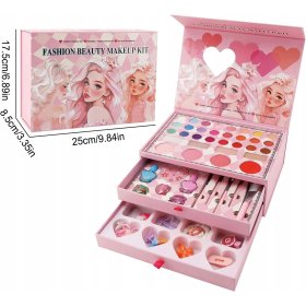 Zestaw do Makijażu Malowania Kosmetyki w Kuferku dla Dzieci Cienie Make UP