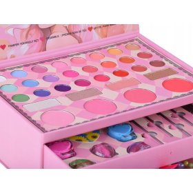 Zestaw do Makijażu Malowania Kosmetyki w Kuferku dla Dzieci Cienie Make UP