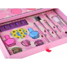 Zestaw do Makijażu Malowania Kosmetyki w Kuferku dla Dzieci Cienie Make UP