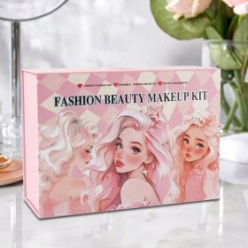 Zestaw do Makijażu Malowania Kosmetyki w Kuferku dla Dzieci Cienie Make UP