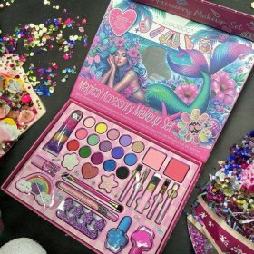 KUFEREK KOSMETYKÓW MAKEUP ZESTAW DO MALOWANIA MAKIJAŻU I PAZNOKCI XXL