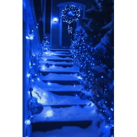 LAMPKI CHOINKOWE Niebieski 300 LED FLASH WEW/ZEW 21M NA CHOINKĘ