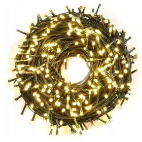 LAMPKI CHOINKOWE BIAŁE CIEPŁE 300 LED FLASH WEW/ZEW 21M NA CHOINKĘ