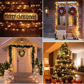 LAMPKI CHOINKOWE 500 LED BIAŁY CIEPŁY STAŁE FLASH BIAŁY ZIMNY + FLASH HURT