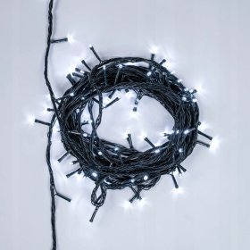 LAMPKI CHOINKOWE ŚWIATEŁKA 200 LED BIAŁY ZIMNY ZEWNĘTRZNE WEWNĘTRZNE FLASH