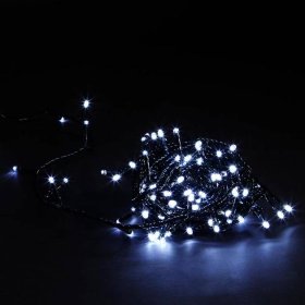 LAMPKI CHOINKOWE ŚWIATEŁKA 500 LED BIAŁY ZIMNY ZEWNĘTRZNE WEWNĘTRZNE FLASH