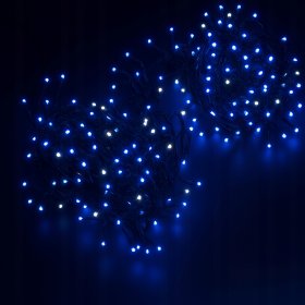 LAMPKI CHOINKOWE Niebieski 500 LED FLASH WEW/ZEW 36M NA CHOINKĘ