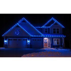 LAMPKI CHOINKOWE Niebieski 500 LED FLASH WEW/ZEW 36M NA CHOINKĘ