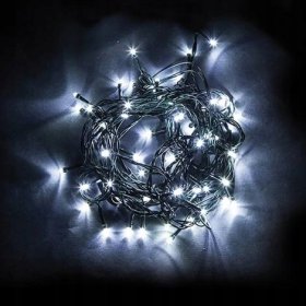 LAMPKI CHOINKOWE ŚWIATEŁKA 100 LED BIAŁY ZIMNY ZEWNĘTRZNE WEWNĘTRZNE FLASH