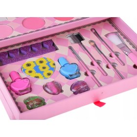 Zestaw do Makijażu Malowania Kosmetyki w Kuferku dla Dzieci Cienie Make UP