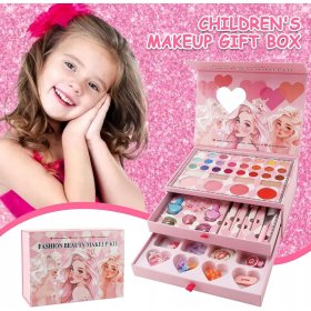 Zestaw do Makijażu Malowania Kosmetyki w Kuferku dla Dzieci Cienie Make UP