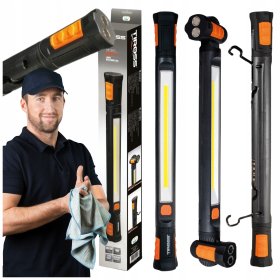 Latarka LED COB 12W 1200lm hak magnes akumulator 2600mAh przenośna TS2273