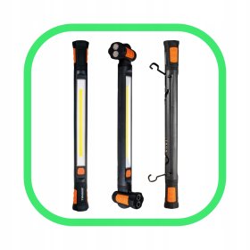 Latarka LED COB 12W 1200lm hak magnes akumulator 2600mAh przenośna TS2273