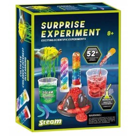 Zestaw Naukowy EKSPERYMENTY dla Dzieci 52w1 Chemia Laboratorium Wulkan STEM