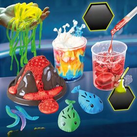 Zestaw Naukowy EKSPERYMENTY dla Dzieci 52w1 Chemia Laboratorium Wulkan STEM