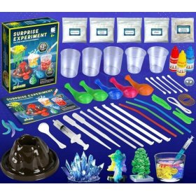 Zestaw Naukowy EKSPERYMENTY dla Dzieci 52w1 Chemia Laboratorium Wulkan STEM
