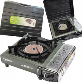 Kuchenka turystyczna gazowa ceramiczna TIROSS TS269 1,65 kW piezo w walizce