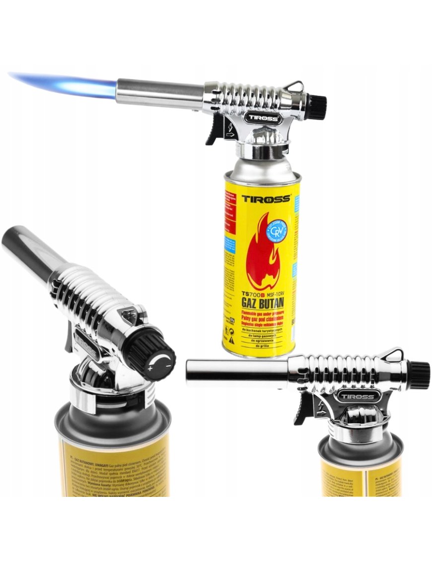 PALNIK TIROSS TS 708 PISTOLET GAZOWY Z PIEZO CERAMICZNY 360