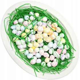 JAJKA STYROPIANOWE wielkanocne 50szt kolorowe PISANKI 2,5cm jaja WIELKANOC