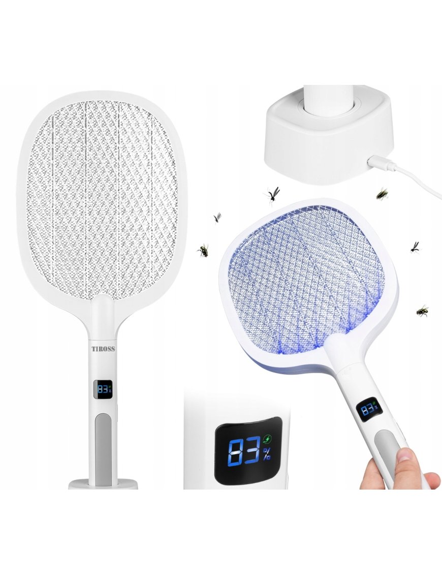 ŁAPKA PUŁAPKA LAMPA OWADOBÓJCZA UV NA MUCHY KOMARY ELEKTRYCZNA PACKA TIROSS