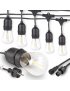 Girlanda Ogrodowa sieciowa Lampki sieciowe 10x E27 LED na Balkon 5m IP65