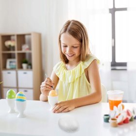 JAJKA PLASTIKOWE DLA DZIECKA DO MALOWANIA FARBY WIELKANOCNE 6szt