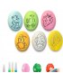 JAJKA PLASTIKOWE DLA DZIECKA DO MALOWANIA FARBY WIELKANOCNE 6szt