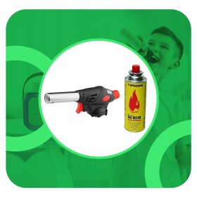 PALNIK RĘCZNY GAZOWY AUTOZAPŁON CERAMICZNA TS-706 TIROSS + 4 KARTUSZY GAZ